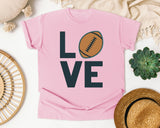 Love Football Vertical graphic tee in Blossom