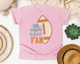 Little Sister Biggest Fan Ball graphic tee in Blossom