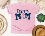 Team Mom Football Navy graphic tee in Blossom