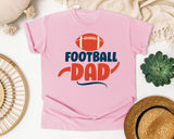 Football Dad Navy Script graphic tee in Blossom