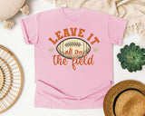 Leave It All On The Field graphic tee in Blossom