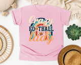 Crazy Football Lady Rainbow graphic tee in Blossom
