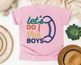 Lets Do This Boys Ball graphic tee in Blossom