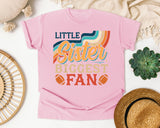 Little Sister Biggest Fan Rainbow graphic tee in Blossom