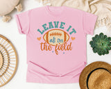 Leave It All On The Field Teal graphic tee in Blossom