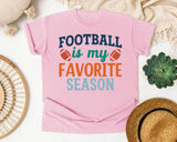 Football Is My Favorite Season graphic tee in Blossom