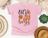 Lets Kick Off Boys graphic tee in Blossom