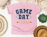 Game Day Vibes graphic tee in Blossom