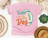 Tackle The Day graphic tee in Blossom