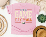 Its A Game Day Yall Bold graphic tee in Blossom