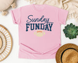 Sunday Funday Football Navy graphic tee in Blossom