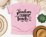 Teachers Gonna Teach Backpack graphic tee in Blossom