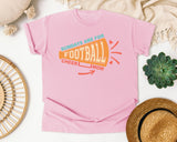 Sundays Are For Football Cheer Mom graphic tee in Blossom