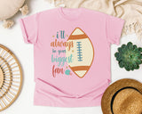 Ill Always Be Your Biggest Fan Ball graphic tee in Blossom