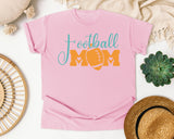 Football Mom Orange graphic tee in Blossom