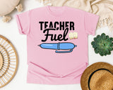 Teacher Fuel Pen graphic tee in Blossom