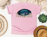 Football Script Simple graphic tee in Blossom