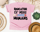 Educator Of Mini Humans graphic tee in Blossom