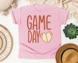 Game Day Heart Ball graphic tee in Blossom