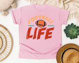 Football Life graphic tee in Blossom
