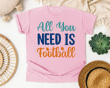 All You Need Is Football graphic tee in Blossom