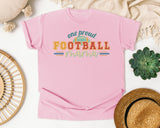 One Proud Football Mama graphic tee in Blossom