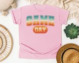 Game Day Retro Gradient graphic tee in Blossom