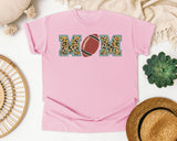 Football Mom Leopard graphic tee in Blossom