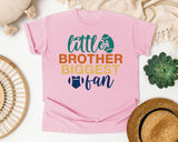 Little Brother Biggest Fan graphic tee in Blossom