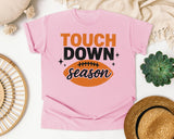 Touch Down Season Distressed graphic tee in Blossom