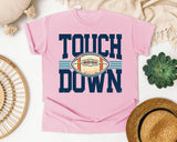 Touch Down Navy Bold graphic tee in Blossom