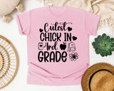 Cutest Chick In 3rd Grade graphic tee in Blossom