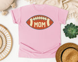 Football Mom Ball Retro graphic tee in Blossom