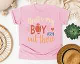 Thats My Boy Out There 24 graphic tee in Blossom