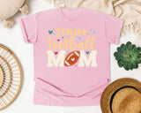 Senior Football Mom graphic tee in Blossom