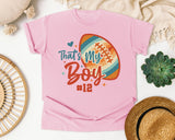 Thats My Boy Football 12 graphic tee in Blossom