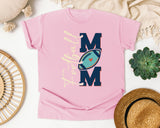 Football Mom Navy Vertical graphic tee in Blossom