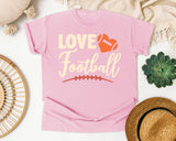 Love Football Script graphic tee in Blossom