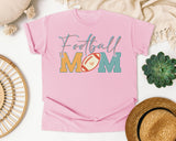 Football Mom Pastel graphic tee in Blossom