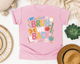 Bruh We Back Bow graphic tee in Blossom