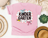 Kindergarten Scallop Bow graphic tee in Blossom