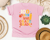 100 Days Of First Grade graphic tee in Blossom