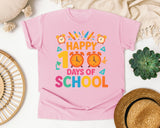 Happy 100 Days Of School Alarm Clocks graphic tee in Blossom