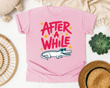 After A While Alligator graphic tee in Blossom