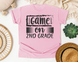 Game On 2nd Grade Grey graphic tee in Blossom