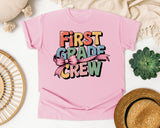 First Grade Crew graphic tee in Blossom