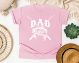 Dad Fishing Rods Classic graphic tee in Blossom