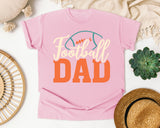 Football Dad White graphic tee in Blossom