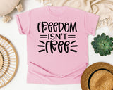 Freedom Isn't Free White 3 graphic tee in Blossom