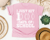I Just Hit 100 Days Of School graphic tee in Blossom